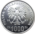 POLSKA, 1000 złotych 1987, WRATISLAVIA ,    PRÓBA