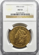 USA, 20 dolarów 1856 S NGC AU53