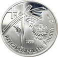 POLSKA, 10 złotych 1999, PAPIEŻ PIELGRZYM