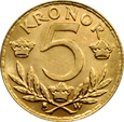 SZWECJA, 5 koron 1920