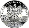 POLSKA, 20 złotych 2002, ŻÓŁW