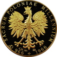 POLSKA, Tysiąclecie Polski Chrześcijańskiej - medal złoty