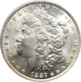 USA, 1 DOLAR 1887, MORGAN   PCGS MS64