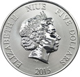 NIUE, 5 dolarów 2015, ŻÓŁW