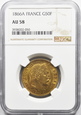 (RK) FRANCJA, 50 FRANKÓW 1866 A   NGC AU58