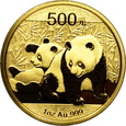 CHINY, 500 JUANÓW 2010 - PANDA