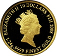 FIJI, 10 dolarów  2008, Benedykt XV
