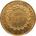 FRANCJA, 100 franków 1904 A    PCGS AU58