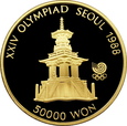 KOREA PŁD., 50000 WON, 1988