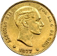 HISZPANIA, 25 PESET 1877