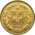 SZWAJCARIA, 20 franków 1895