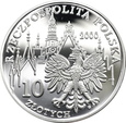 POLSKA, 10 złotych 2000, 1000-LECIE WROCŁAWIA