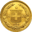 SZWAJCARIA, 20 franków 1886