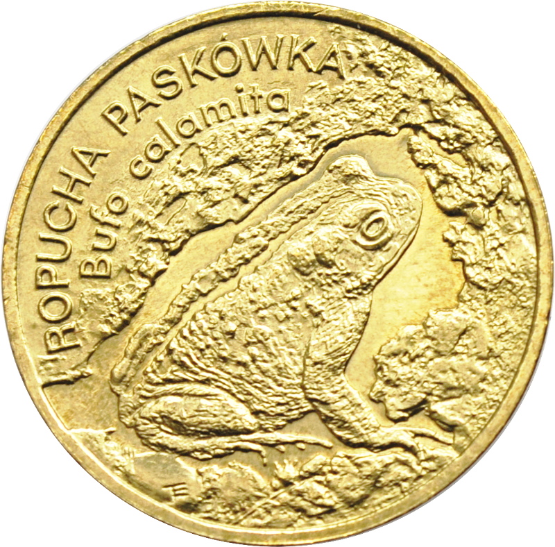 POLSKA, 2 złote 1998 Ropucha Paskówka