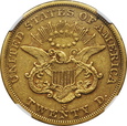 USA, 20 DOLARÓW 1862 S