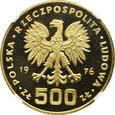 POLSKA, 500 złotych 1976, KAZIMIERZ PUŁASKI  NGC PF66