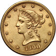 USA, 10 dolarów 1900, Filadelfia, Liberty