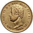 Włochy, Sardynia, Karol Albert, 20 lirów 1840 P