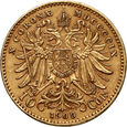 Austria, Franciszek Józef I, 10 koron 1909, Mała głowa, Wiedeń