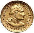 Peru, 1/5 libra 1909