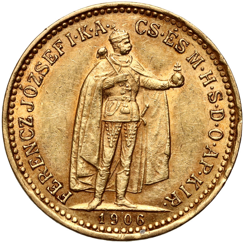 Węgry, Franciszek Józef I, 10 koron 1906 KB