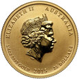 Australia, 25 dolarów 2015, Lunar II, Rok Kozy, 1/4 uncji złota