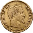 Francja, Napoleon III, 5 franków 1859