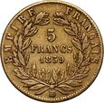 Francja, Napoleon III, 5 franków 1859