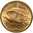 USA, 20 dolarów 1924, Filadelfia, St. Gaudens, PCGS MS63