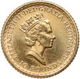 Wielka Brytania, 10 funtów 1987, Britannia, 1/10 uncji złota