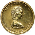 Kanada, 5 dolarów 1982, Liść klonu, 1/10 uncji złota