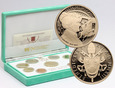 Watykan, zestaw 9 monet euro 2013, Benedykt XVI, Stempel lustrzany