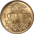 Szwajcaria, 10 franków 1914 B