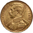 206. Belgia, Albert I, 20 franków 1914
