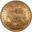 1064. Francja, 10 franków 1910, Kogut