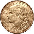 Szwajcaria, 10 franków 1912 B, Helvetia