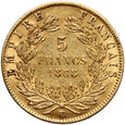 Francja, Napoleon III, 5 franków 1868 BB, Strasburg