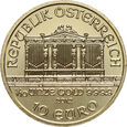 Austria, 10 euro, Wiedeńscy Filharmonicy - 1/10 uncji złota