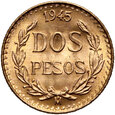 5. Meksyk, 2 pesos 1945