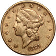 USA, 20 dolarów 1885 S, San Francisco, Liberty