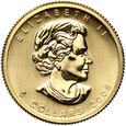 Kanada, 5 dolarów 2008, Liść klonu, 1/10 uncji złota