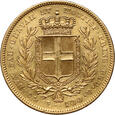 Włochy, Sardynia, Karol Albert, 100 lirów 1840 P, Genua