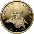 Polska, III RP, 100 złotych 2001, Bolesław III Krzywousty