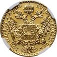 Austria, Franciszek Józef I, dukat 1915, Nowe bicie, NGC MS67