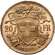758. Szwajcaria, 20 franków 1930 B