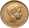 113. Hiszpania, Alfons XIII, 20 pesetas 1899