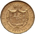 113. Hiszpania, Alfons XIII, 20 pesetas 1899