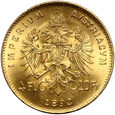759. Austria, Franciszek Józef I, 4 floriny / 10 franków 1892