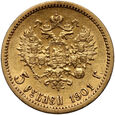 754. Rosja, Mikołaj II, 5 rubli 1901 (ФЗ)