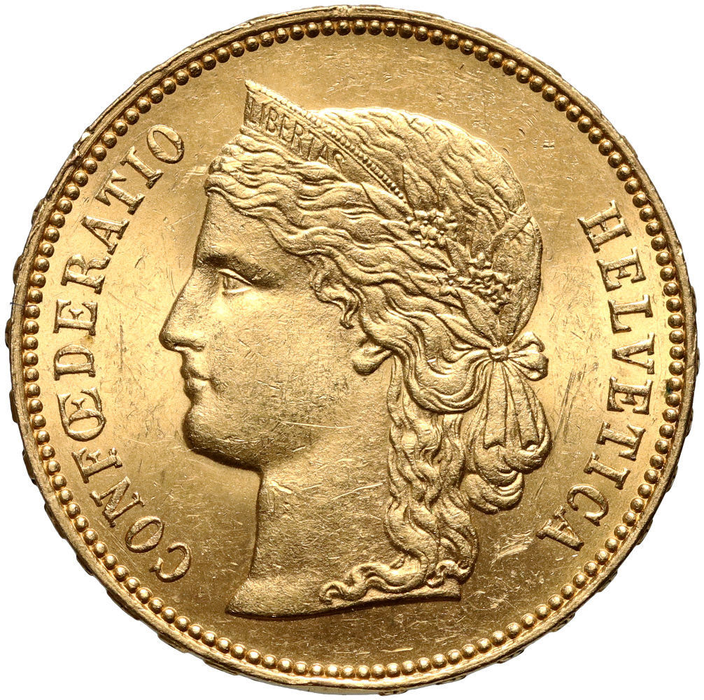 292. Szwajcaria, 20 franków 1896